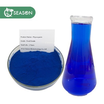 Blue spirulina phycocyanin poud